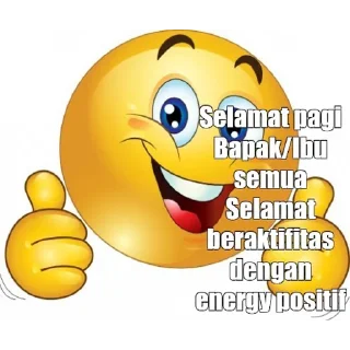 ☀️ emoji Sticker WA Selamat Pagi Telegram sticker 6 of 8