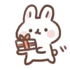 ⭐ emoji Mochi rabbit chan @deazzle Telegram sticker 24 of 40