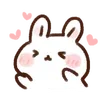 ⭐ emoji Mochi rabbit chan @deazzle Telegram sticker 9 of 40