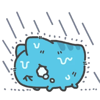 🌧 emoji 咖波 視像⑥ @Capoo_Stickers Telegram sticker 21 of 48