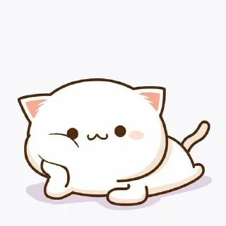 Sticker from 、cute mochi cat @JENNIEUKKIM