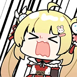 😫 emoji C酱兔兔纪念包 Telegram sticker 11 of 31