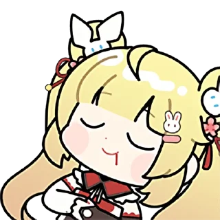 😇 emoji C酱兔兔纪念包 Telegram sticker 17 of 31