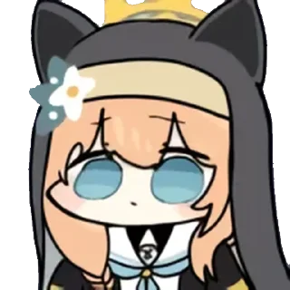 ☹️ emoji 蔚蓝档案 静态 圣三一 1 @tsugumi42 Telegram sticker 7 of 120