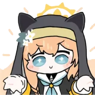 😎 emoji 蔚蓝档案 静态 圣三一 1 @tsugumi42 Telegram sticker 20 of 120