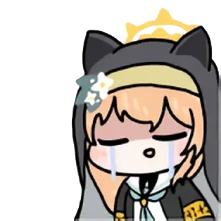 😭 emoji 蔚蓝档案 静态 圣三一 1 @tsugumi42 Telegram sticker 18 of 120