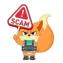 Sticker from KuCoin × Scam Alert