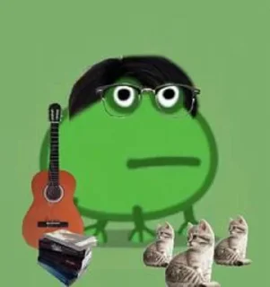 🎸 emoji frog Telegram sticker 20 of 21