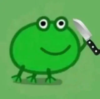 🔪 emoji frog Telegram sticker 18 of 21