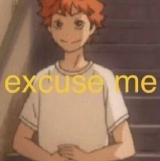 Sticker from anime meme