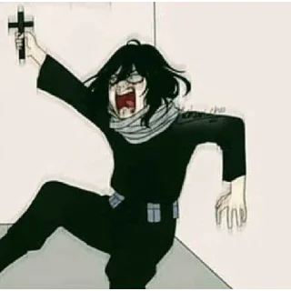 Sticker from anime meme