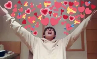 ❤️ emoji taehyung Telegram sticker 15 of 21