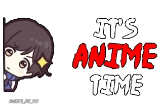 🔥 emoji It's Anime Time • @Anime_Flix_Pro Telegram sticker 6 of 20