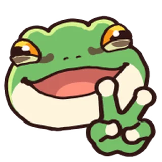 ⭐ emoji Japanese tree frog Emoji 2 @moe_sticker_bot Telegram sticker 20 of 40