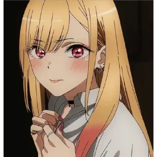 🙂 emoji Marin | @Anime_Gifs_Stickers Telegram sticker 20 of 29