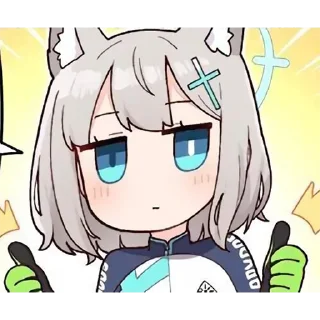 👍 emoji Blue Arichve Sticker By 純粋な不純物 @Uindobureka Telegram sticker 24 of 120