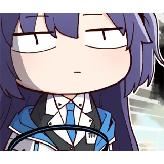😐 emoji Blue Arichve Sticker By 純粋な不純物 @Uindobureka Telegram sticker 21 of 120