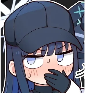 🤭 emoji ②Blue Arichve Sticker By 純粋な不純物 @Uindobureka Telegram sticker 18 of 120