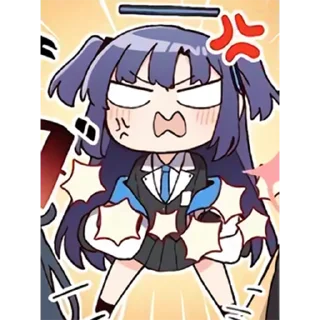 😡 emoji Blue Arichve Sticker By 純粋な不純物 @Uindobureka Telegram sticker 16 of 120