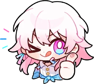 👍 emoji 三月七篇 | @HSRCN Telegram sticker 14 of 16