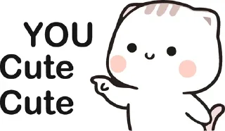 😶 emoji @Sticker_wow YOU 🙆 Telegram sticker 19 of 59