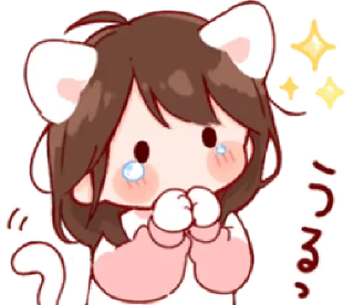 💗 emoji Nekomimi Ms.Days's by Toco | @sheisye Telegram sticker 16 of 23