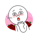 😳 emoji LINE Characters in Love! Telegram sticker 5 of 40