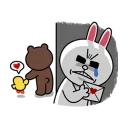 😡 emoji LINE Characters in Love! Telegram sticker 18 of 40