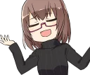 😏 emoji Bandori stickers Telegram sticker 22 of 35