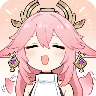 👄 emoji 狐狸专属神子贴纸（Q） Telegram sticker 13 of 18