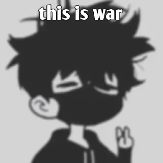😎 emoji PEACE or VIOLENCE Telegram sticker 13 of 24
