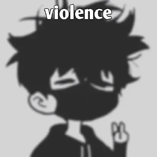 Sticker from PEACE or VIOLENCE