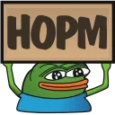 👍 emoji 🐸 Pepe's sign @Emoji_Club @GimmeStickerBot Telegram sticker 19 of 78