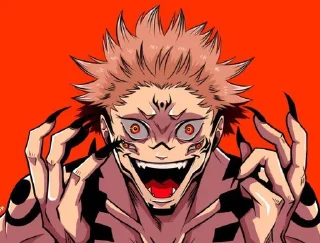 😀 emoji Sukuna @anime_slayers Telegram sticker 6 of 25