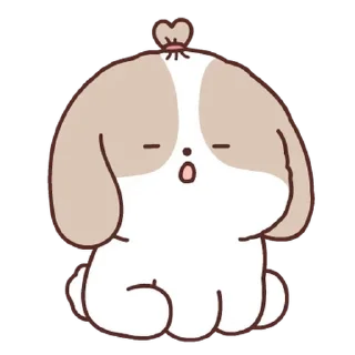 💬 emoji 아기시츄 아츄 By @KakaoEmoticon Telegram sticker 17 of 24