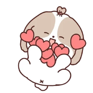 💬 emoji 아기시츄 아츄 By @KakaoEmoticon Telegram sticker 1 of 24
