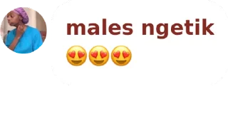 😍 emoji males ngetik Telegram sticker 17 of 83
