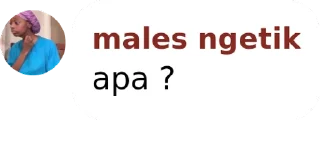 Sticker from males ngetik