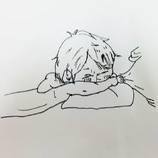 😢 emoji mori drawing Telegram sticker 8 of 32