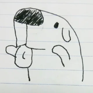 Sticker from mori drawing