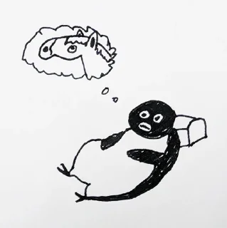 🤔 emoji mori drawing Telegram sticker 18 of 32