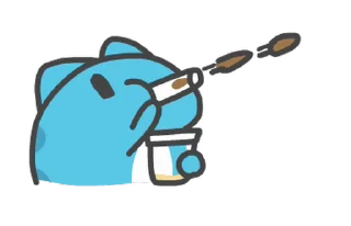 🧋 emoji 貓貓蟲-咖波 可愛日常 @moe_sticker_bot Telegram sticker 9 of 24