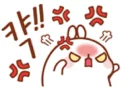 😡 emoji Molang Telegram sticker 12 of 33