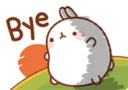 👋 emoji Molang Telegram sticker 23 of 33