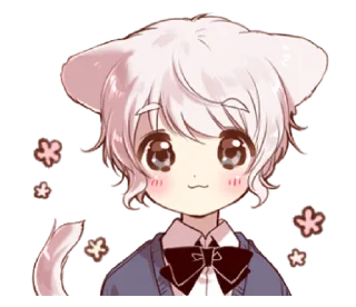 Sticker from Cute cat ear boy @bistic