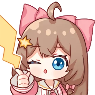 Sticker from 嘉然今天吃什么 - (Pack by @EdwardLiao )