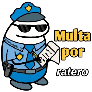 😀 emoji 🌈Flork Multas👮🏻‍♂️🧦 Telegram sticker 13 of 30