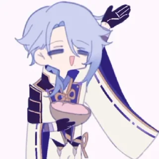 Sticker from Ayato Kamisato @KazuCredit