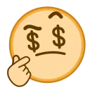 🤑 emoji 大事件•官方 @dashijian @daka Telegram sticker 5 of 199