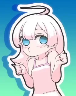 🙂 emoji 🎧 @hey_hanako⚡'s Sticker video pack 🎗 Telegram sticker 21 of 26